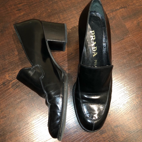 Prada Shoes - Effortlessly timeless chunk heel loafer